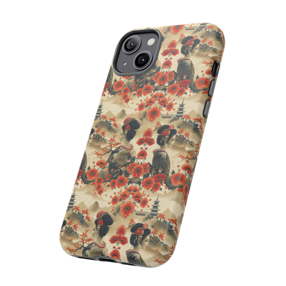 Japanese Pattern Phone Case – Elegant & Timeless Design for Your Phone 066