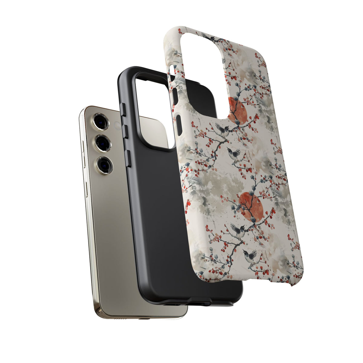 Japanese Pattern Phone Case – Elegant & Timeless Design for Your Phone 136