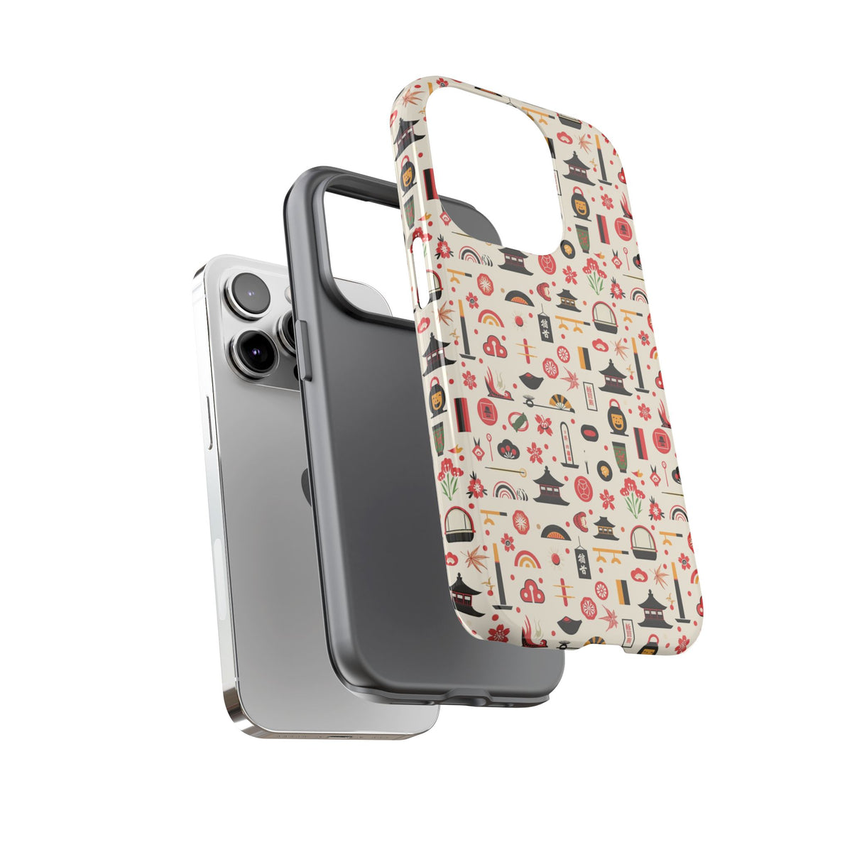 Japanese Pattern Phone Case – Elegant & Timeless Design for Your Phone 100