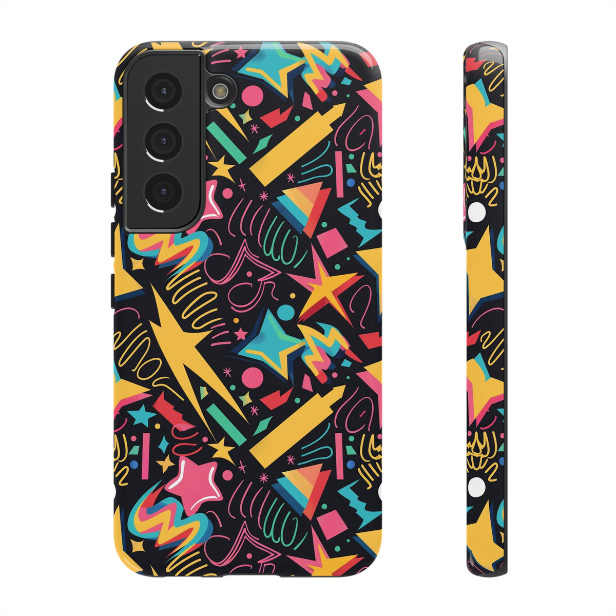 90s Themed Seamless Pattern Phone Case – Embrace Retro Style and Protection 232