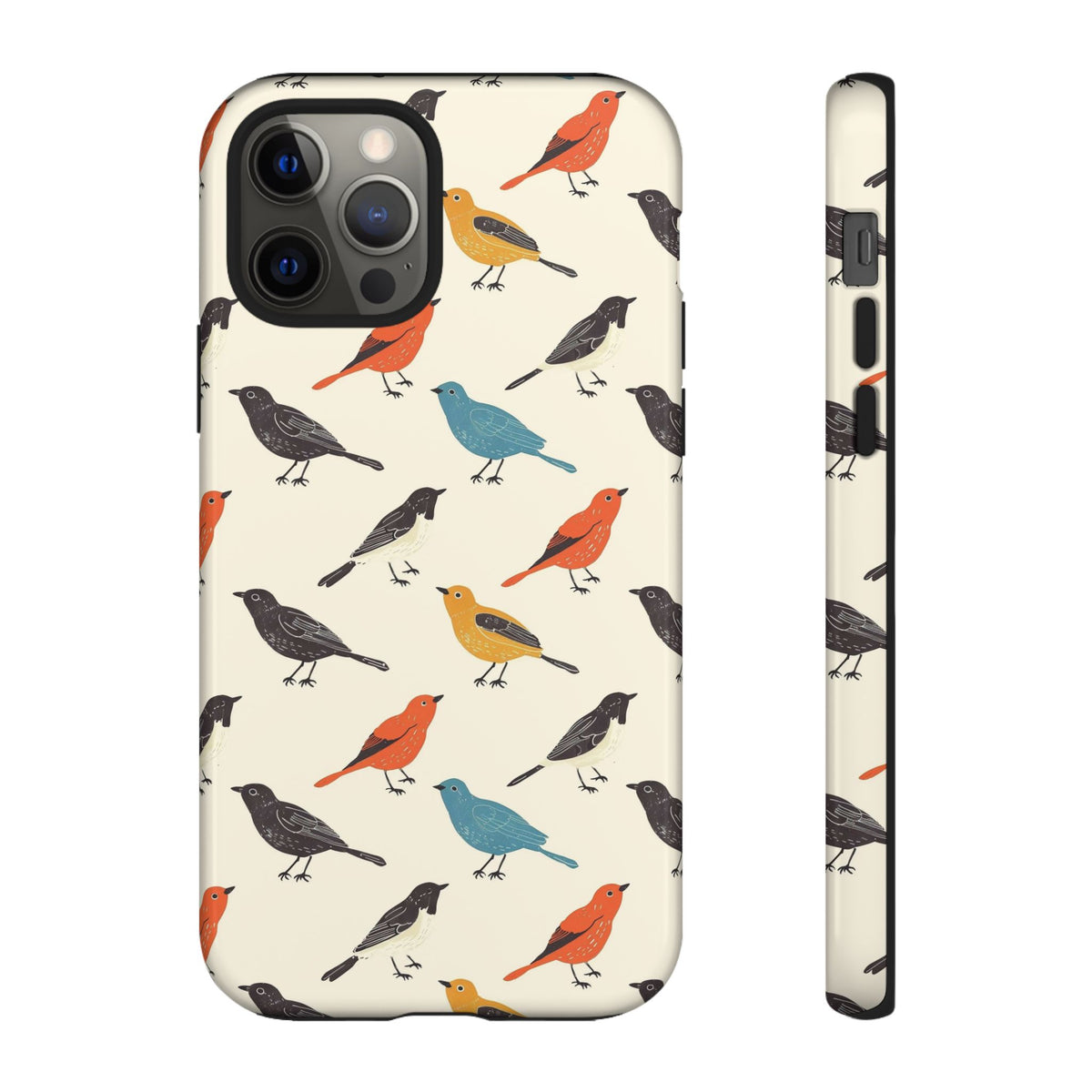 Birds Seamless Pattern Phone Case – Elegant and Timeless Avian Design 5