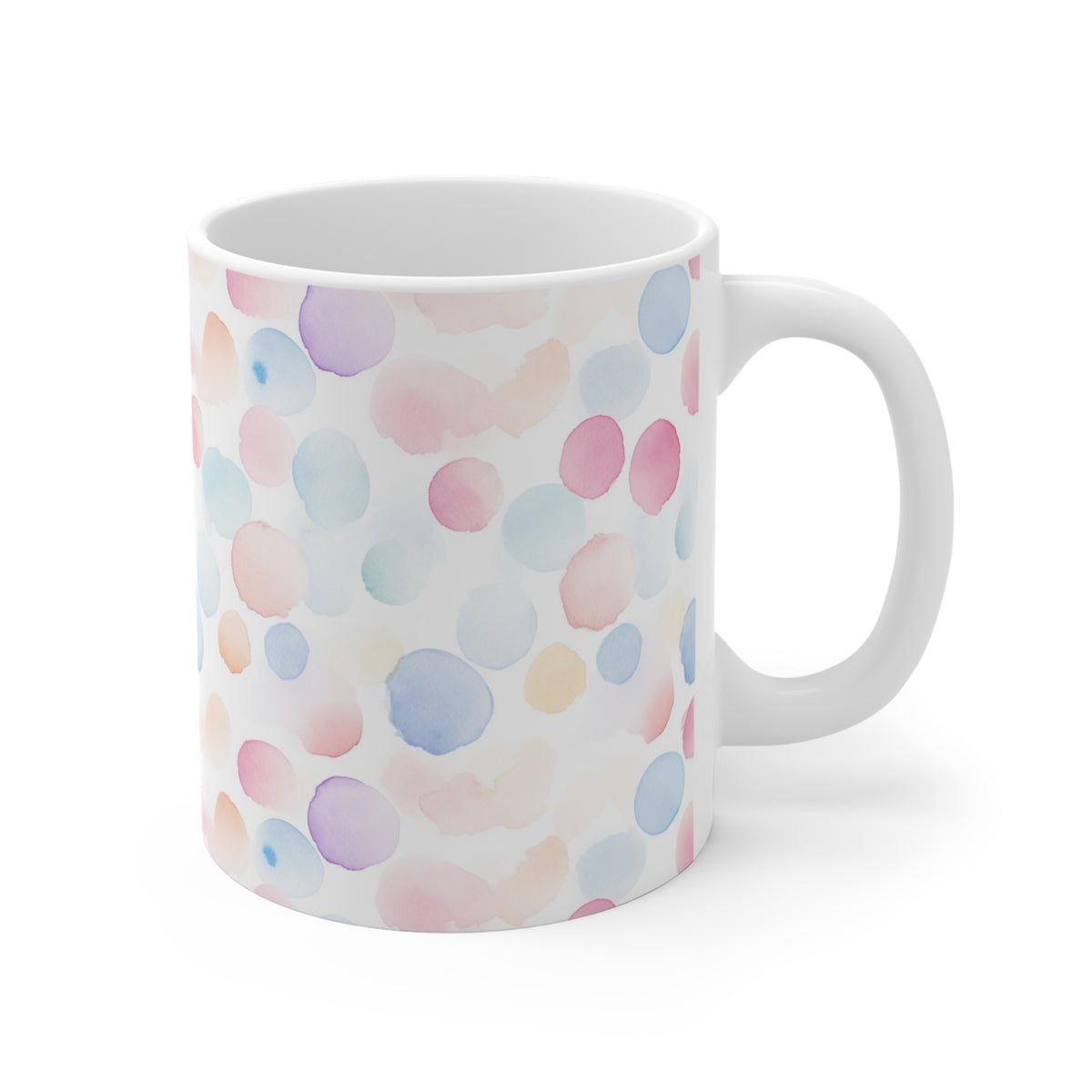 Various Watercolor Design All Over Coffee Mug – Unique Artistic Ceramic Coffee Cup 915