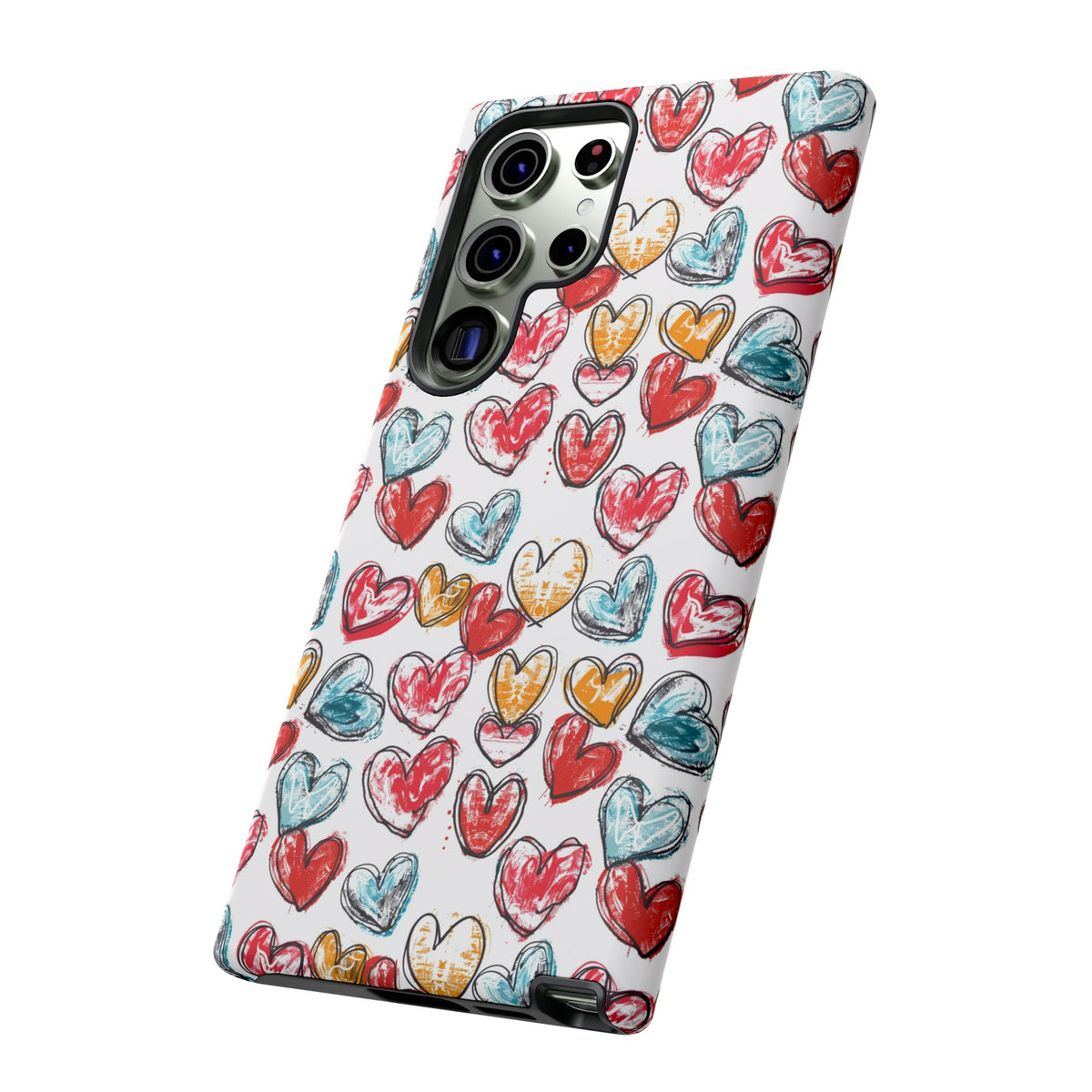 Heart Pattern Phone Case – Stylish & Loving Design for Your Device 235