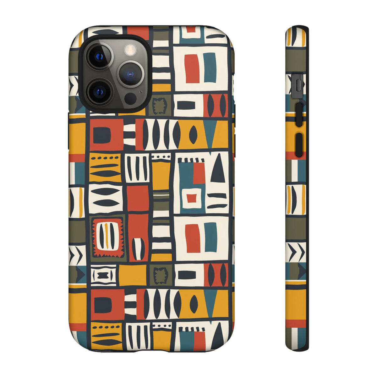 Stylish African Pattern Phone Case – Unique and Vibrant Protection 013