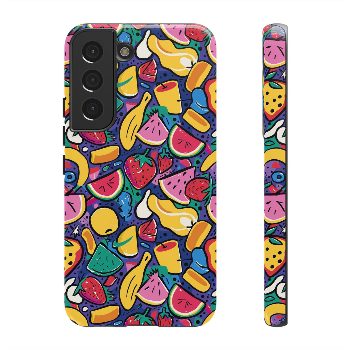 90s Themed Seamless Pattern Phone Case – Embrace Retro Style and Protection 316