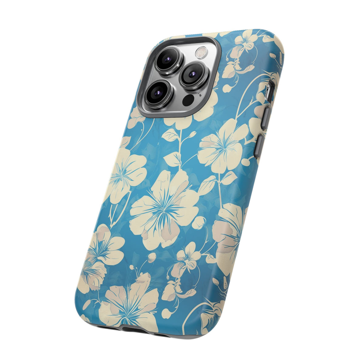 Blue Floral Seamless Pattern Phone Case