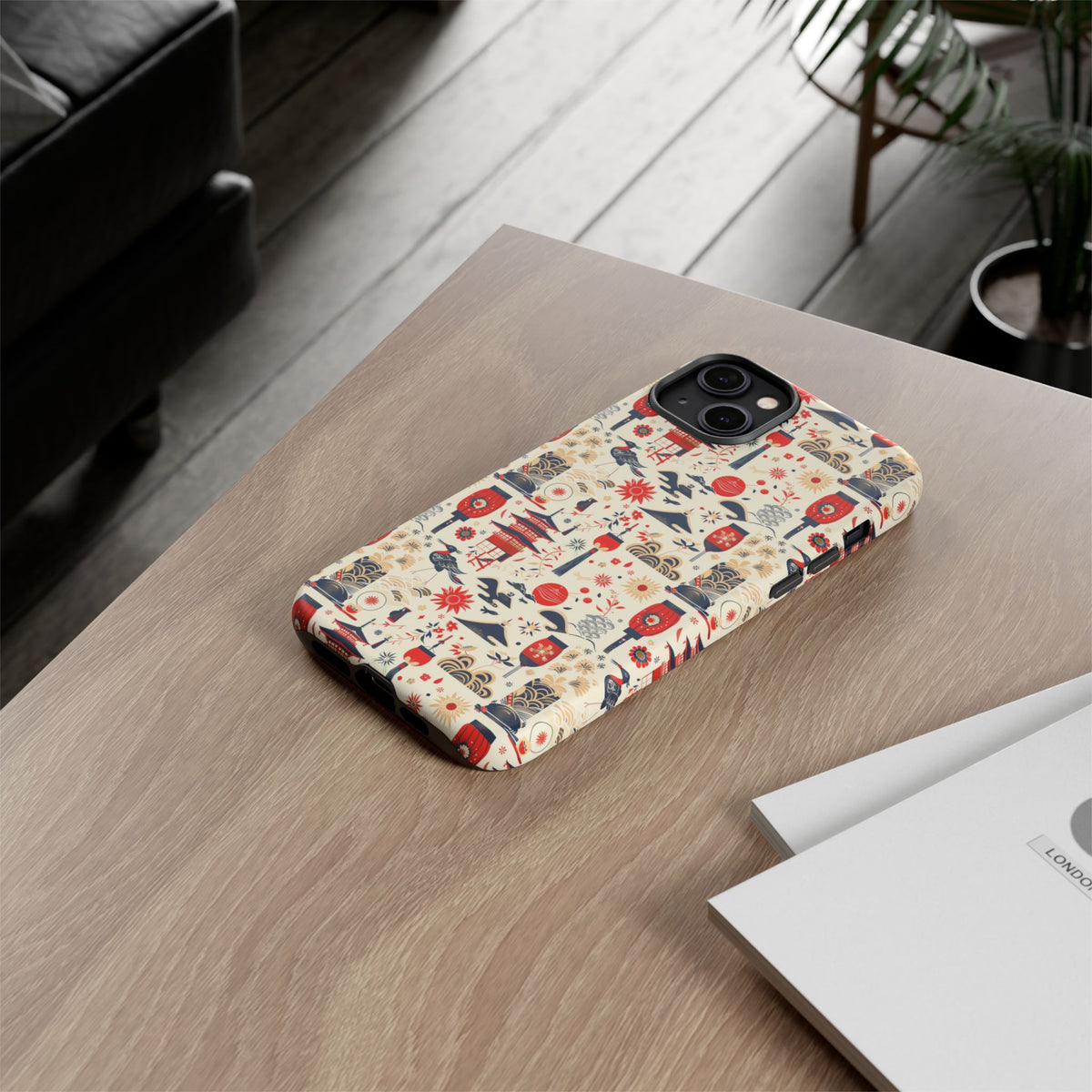 Japanese Pattern Phone Case – Elegant & Timeless Design for Your Phone 024