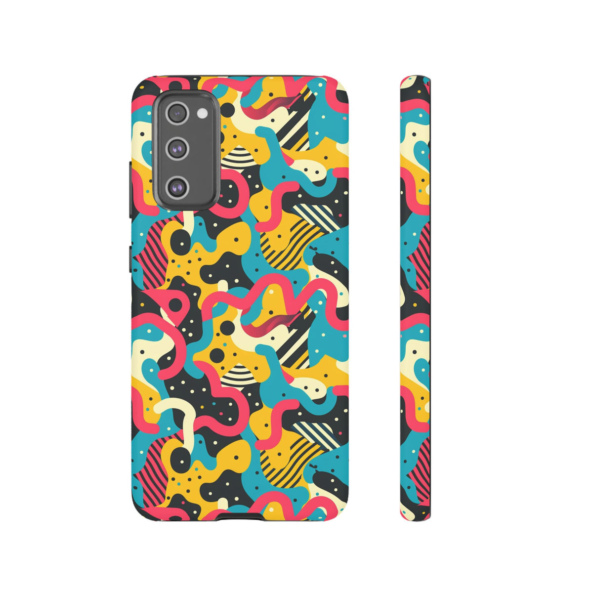 90s Themed Seamless Pattern Phone Case – Embrace Retro Style and Protection 238