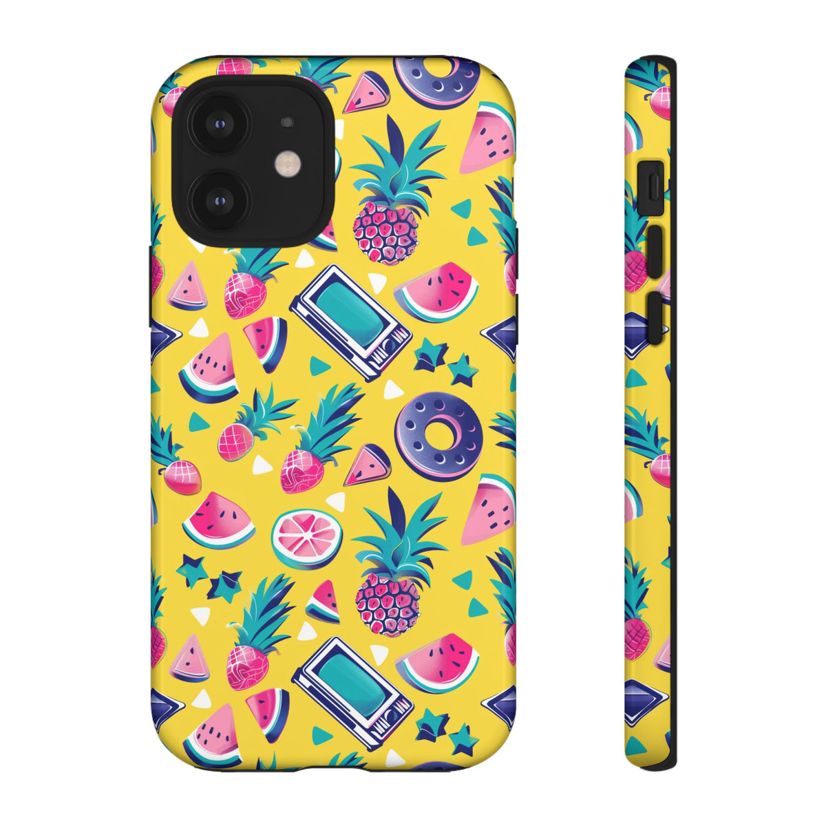 90s Themed Seamless Pattern Phone Case – Embrace Retro Style and Protection 255