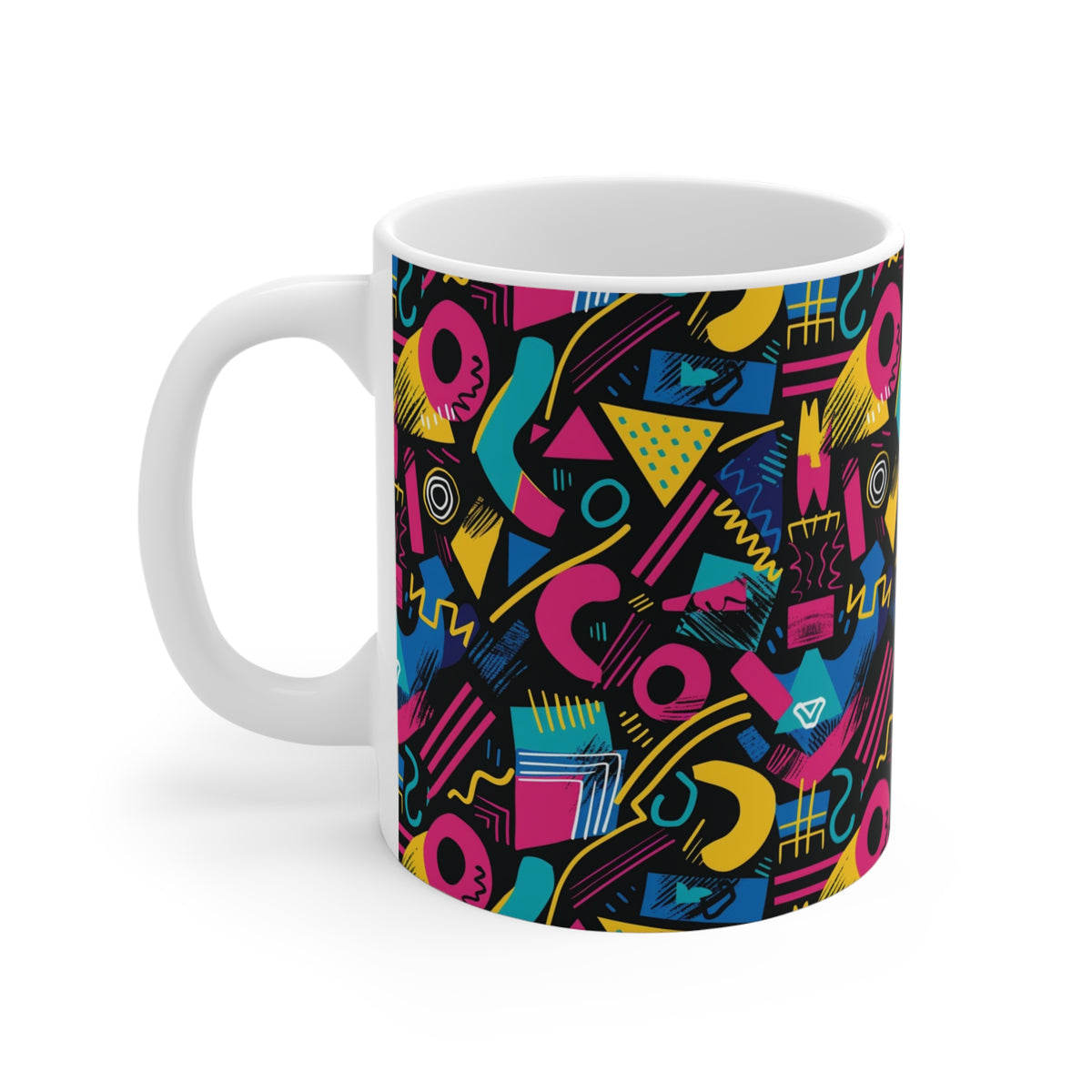 90s Retro Coffee Mug - Full Wrap Design 482