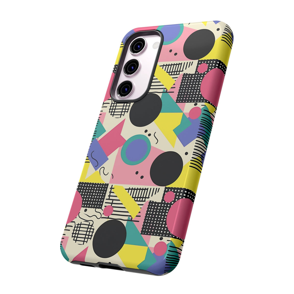 90s Themed Seamless Pattern Phone Case – Embrace Retro Style and Protection 228