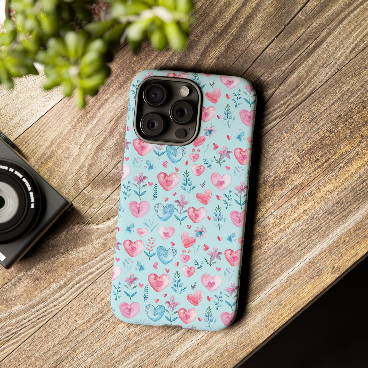 Heart Pattern Phone Case – Stylish & Loving Design for Your Device 228