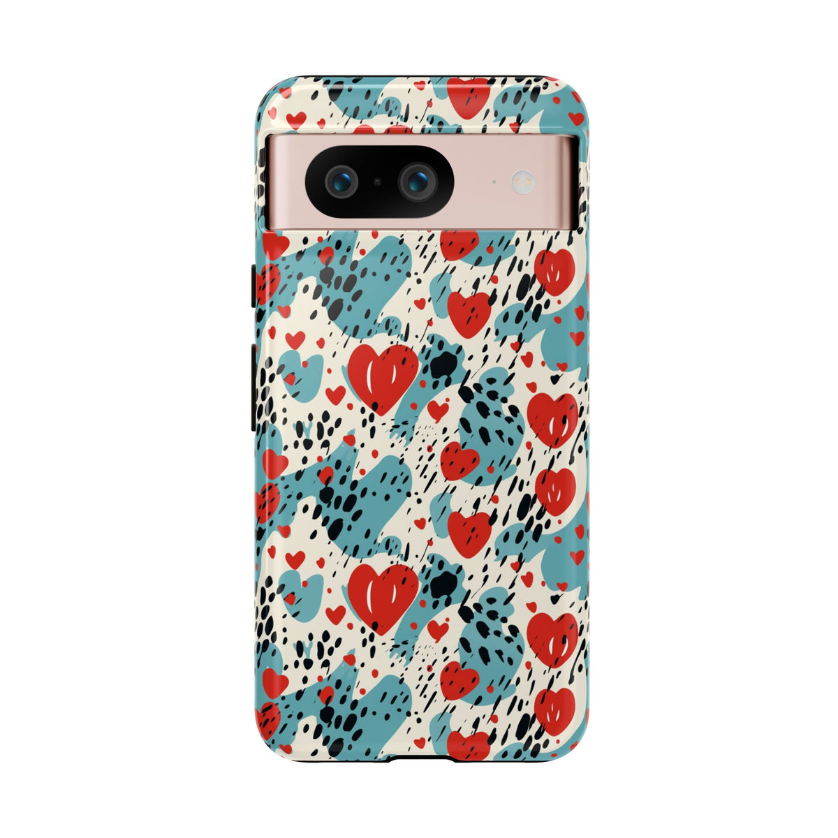 Heart Pattern Phone Case – Stylish & Loving Design for Your Device 822