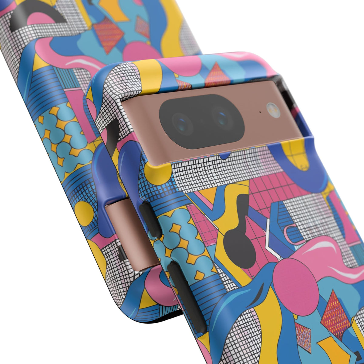 90s Themed Seamless Pattern Phone Case – Embrace Retro Style and Protection 224