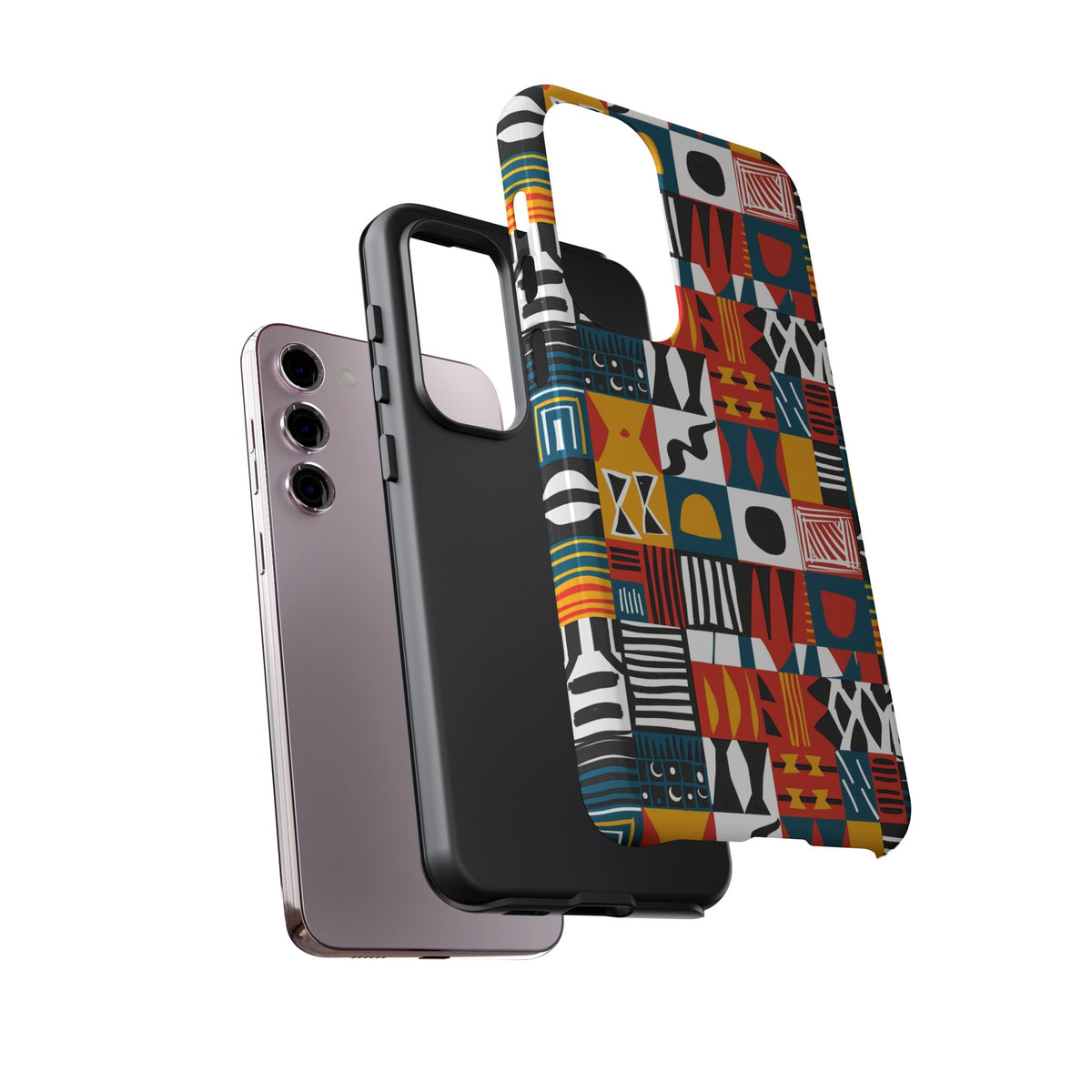 Stylish African Pattern Phone Case – Unique and Vibrant Protection 076