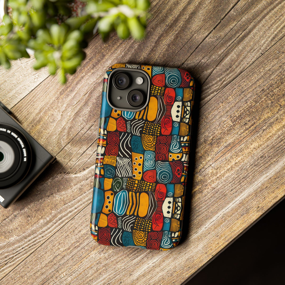 Stylish African Pattern Phone Case – Unique and Vibrant Protection 159