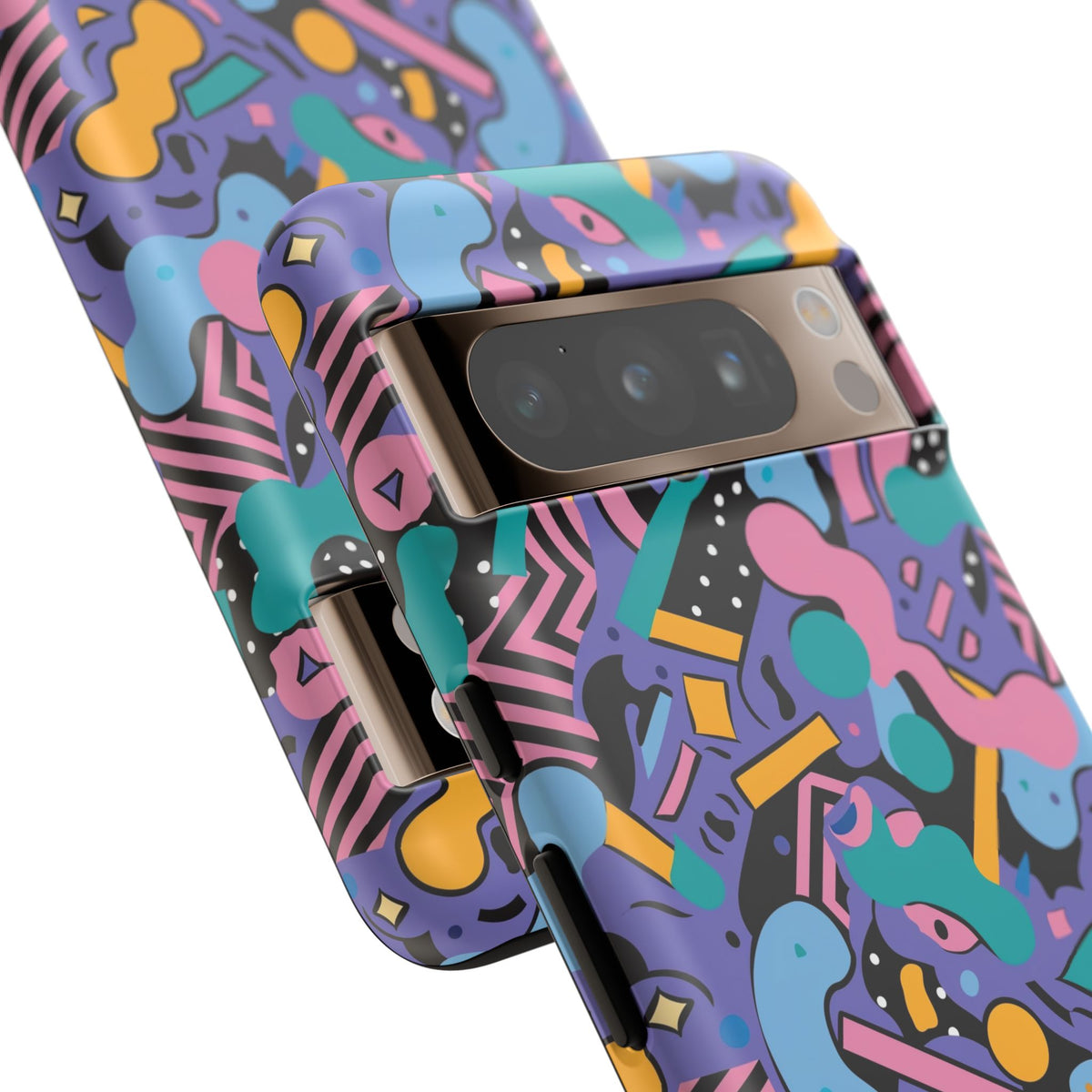 90s Themed Seamless Pattern Phone Case – Embrace Retro Style and Protection 234