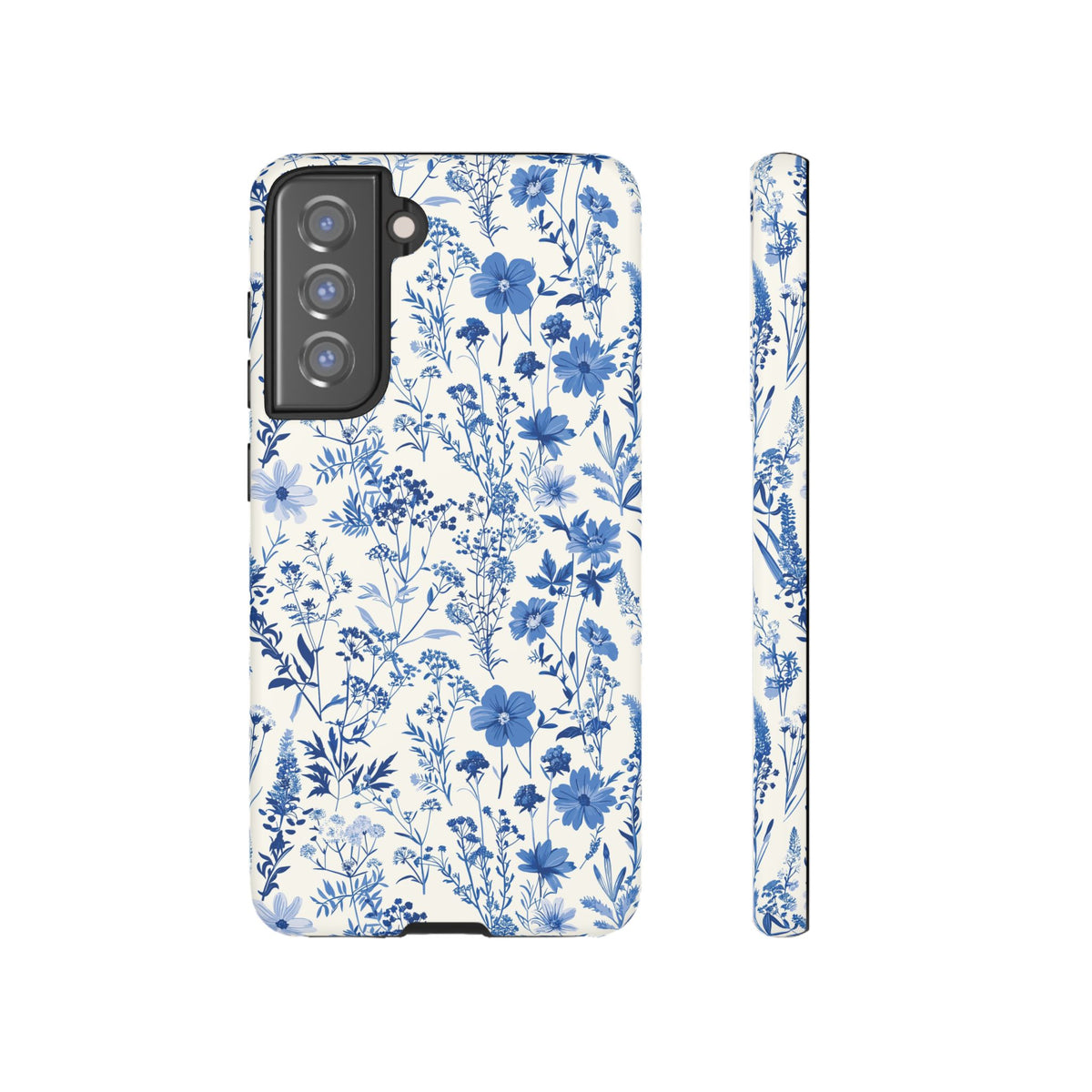 Blue French Toile Phone Case – Timeless Elegance and Classic Style