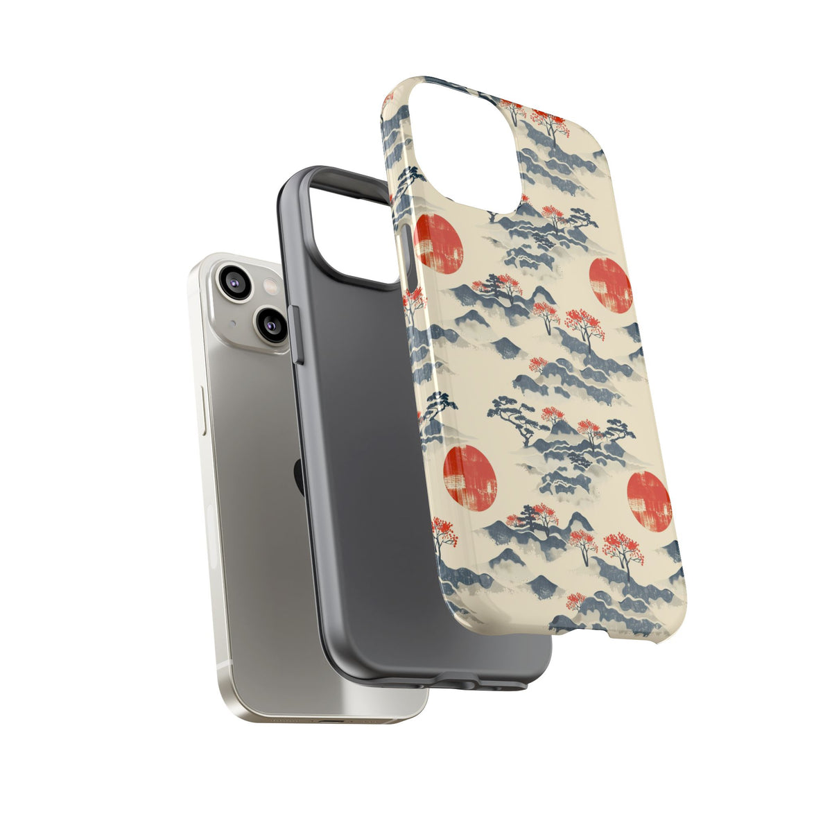 Japanese Pattern Phone Case – Elegant & Timeless Design for Your Phone 085