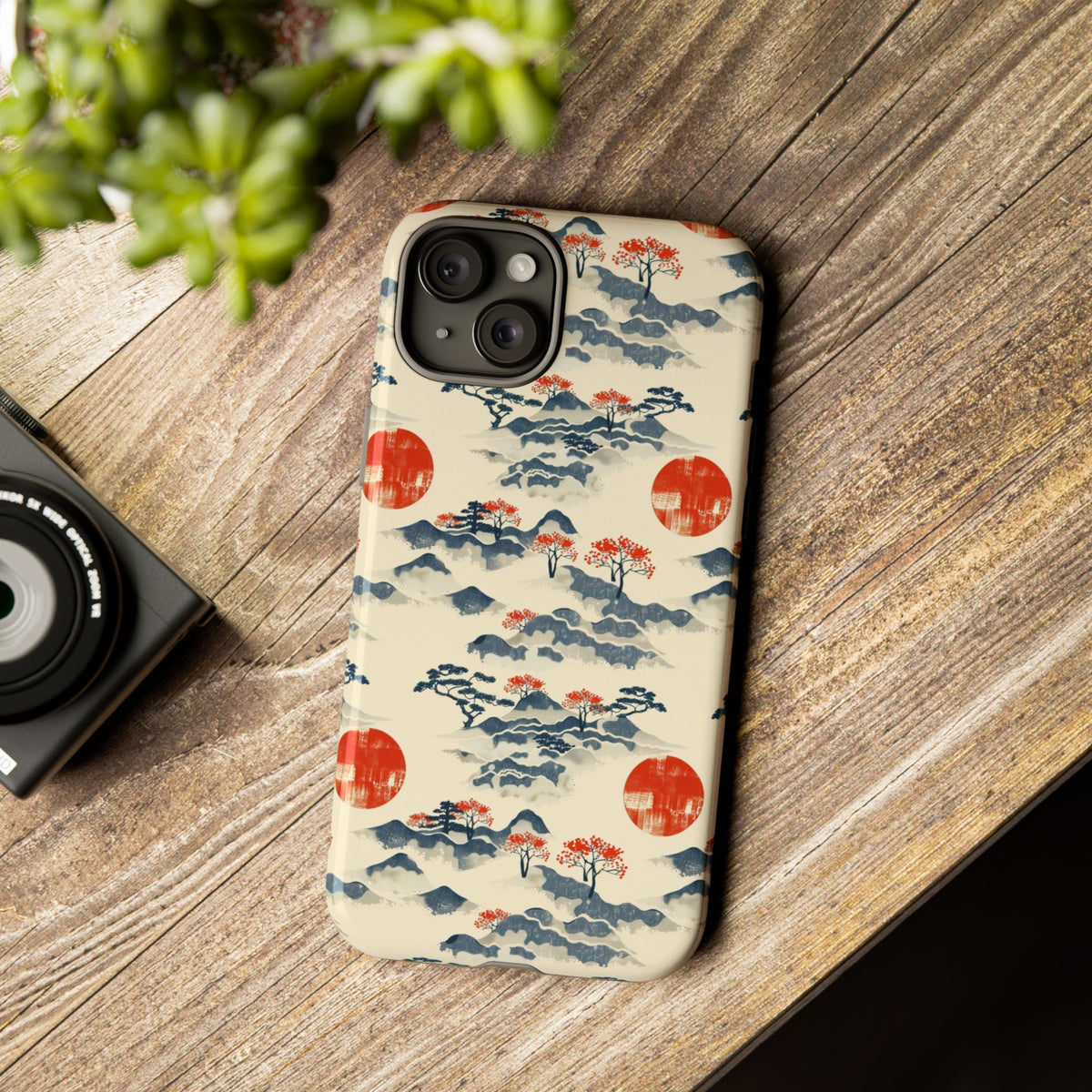 Japanese Pattern Phone Case – Elegant & Timeless Design for Your Phone 085