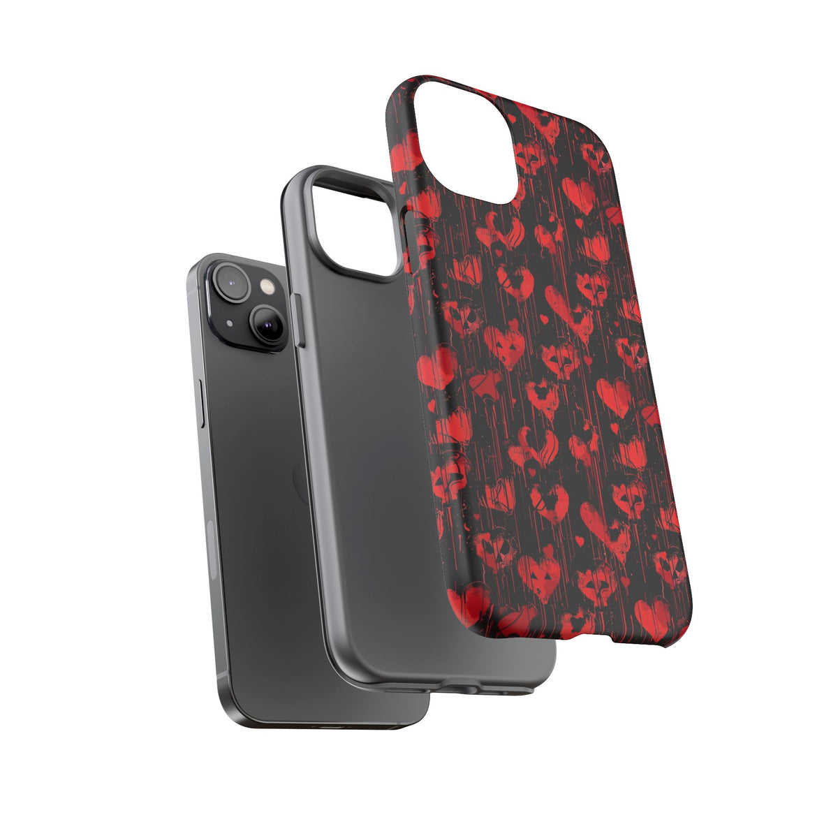 Heart Pattern Phone Case – Stylish & Loving Design for Your Device 825