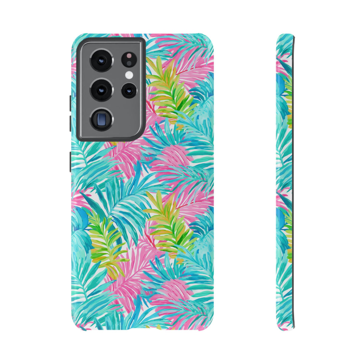 Vibrant Summer Leaves Phone Case – Colorful & Durable Summer Design