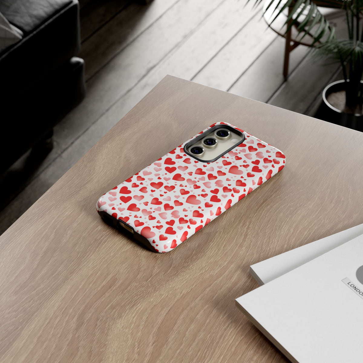 Heart Pattern Phone Case – Stylish & Loving Design for Your Device 231