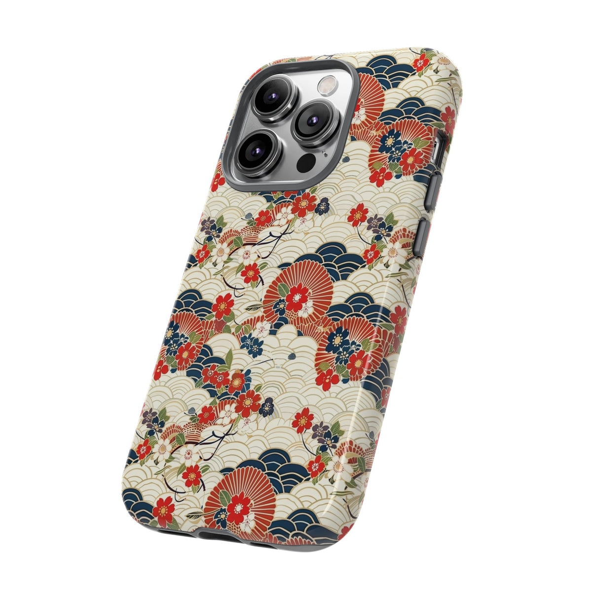 Japanese Pattern Phone Case – Elegant & Timeless Design for Your Phone 124