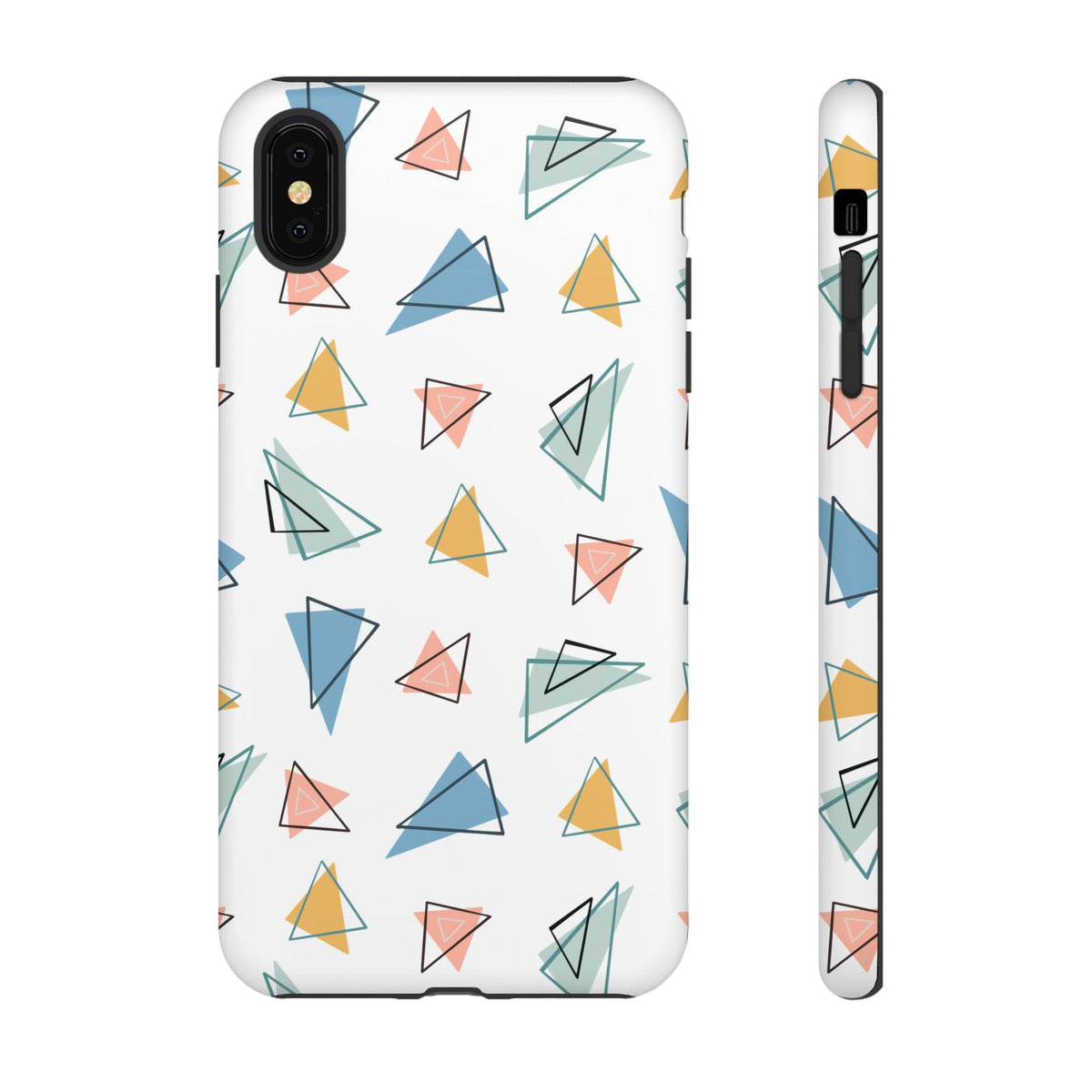 Triangle Pattern Phone Case – Modern & Durable Geometric Design