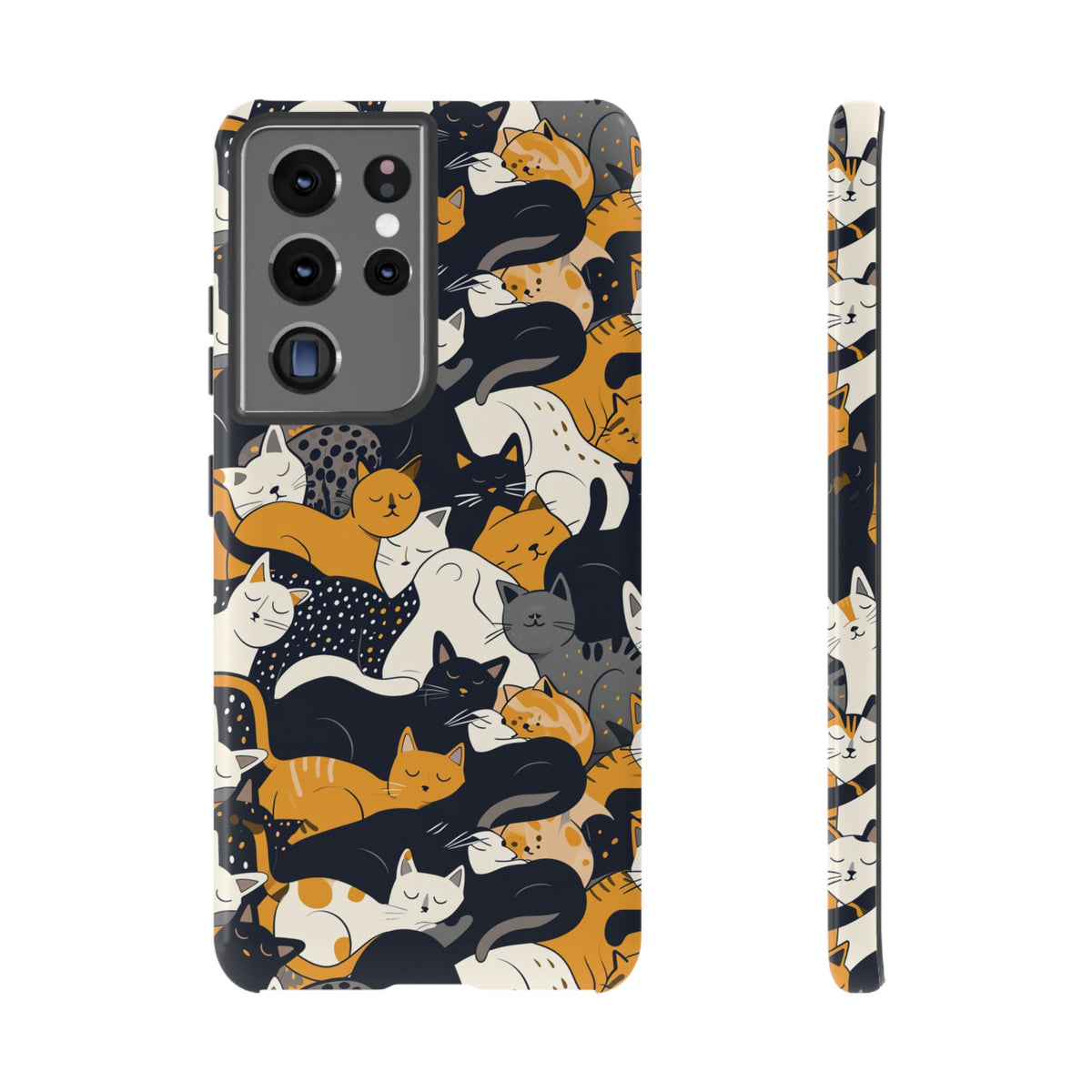 Seamless Cat Pattern Design Phone Case – Playful and Stylish Cat-Themed Phone Cover 2