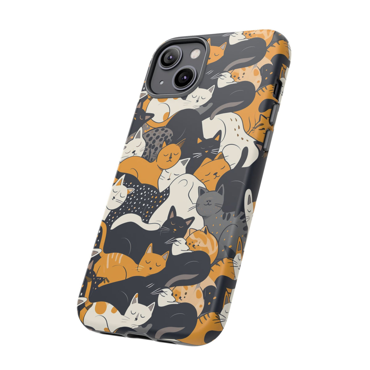 Seamless Cat Pattern Design Phone Case – Playful and Stylish Cat-Themed Phone Cover 2