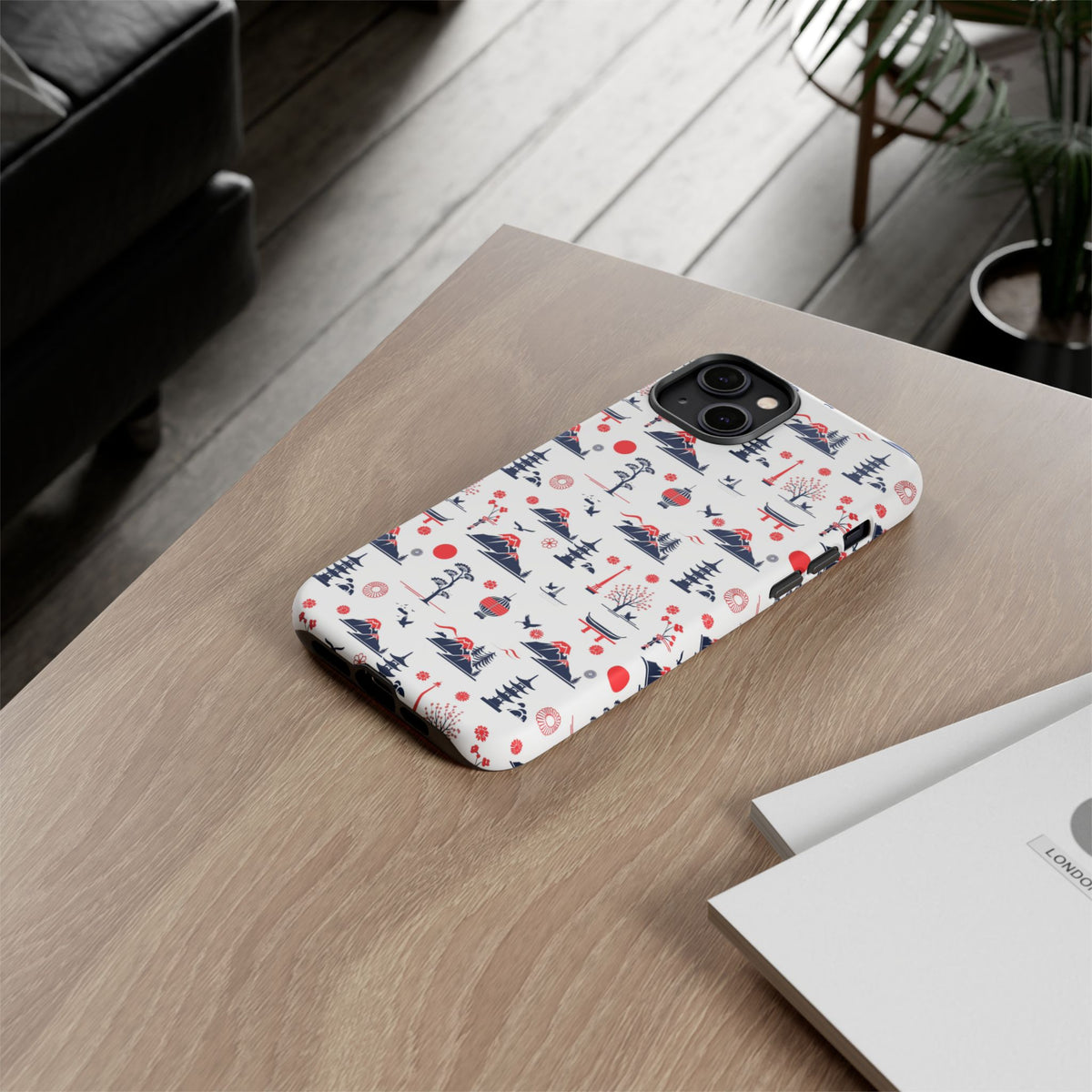 Japanese Pattern Phone Case – Elegant & Timeless Design for Your Phone 079