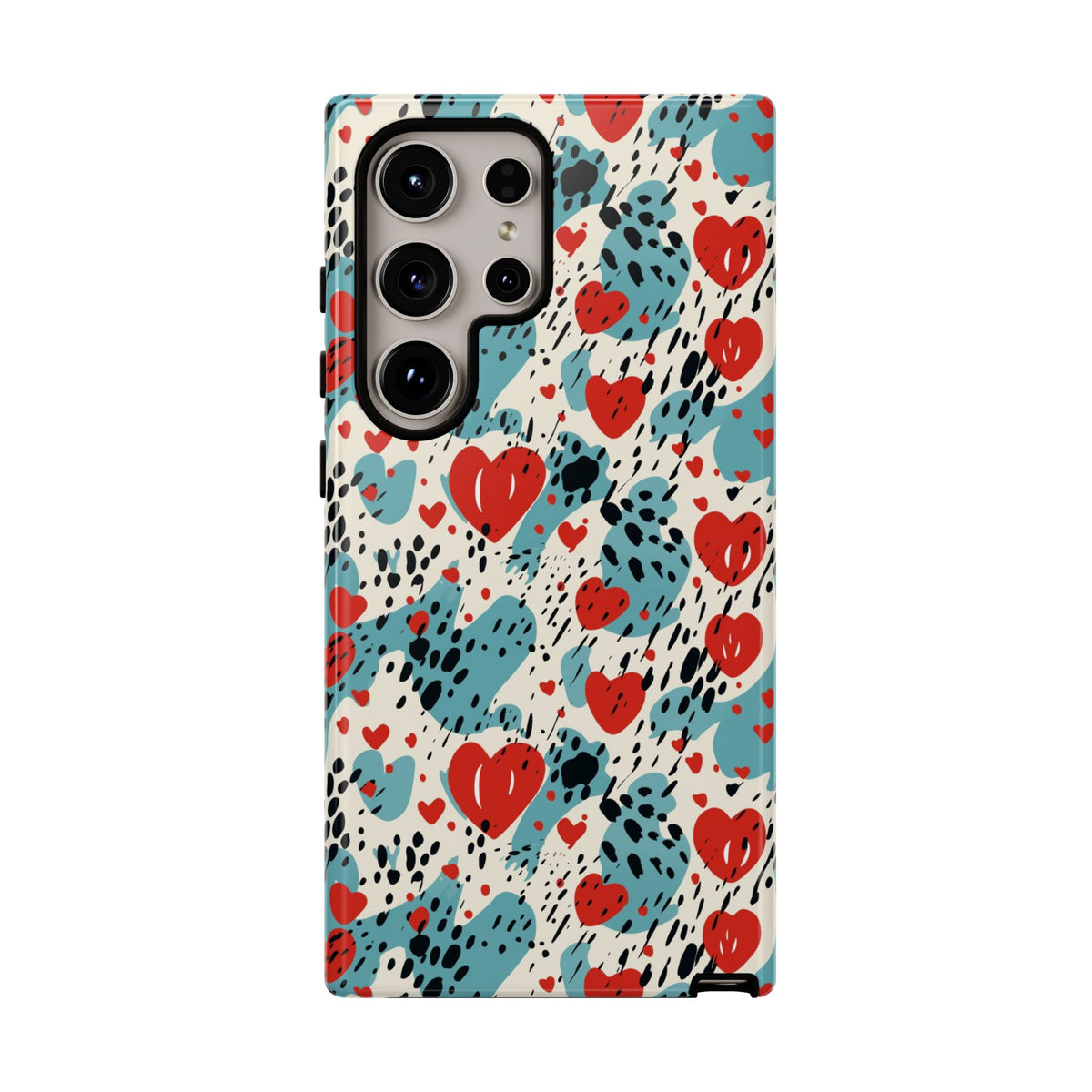 Heart Pattern Phone Case – Stylish & Loving Design for Your Device 822