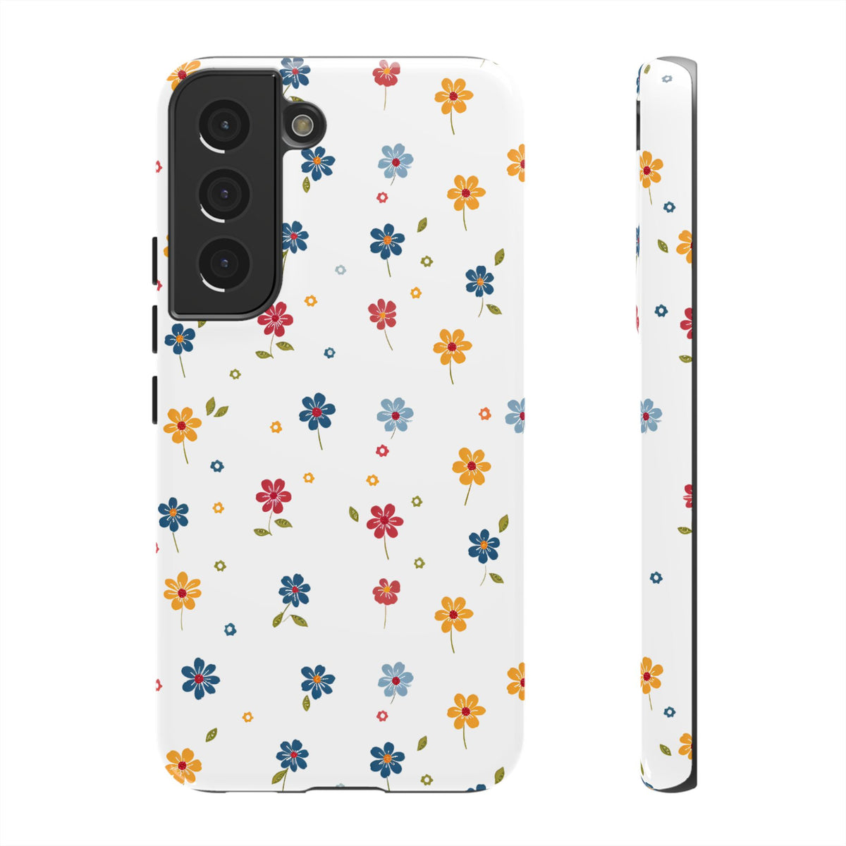 Wild Flowers Garden Stitch Phone Case – Nature-Inspired Floral Design