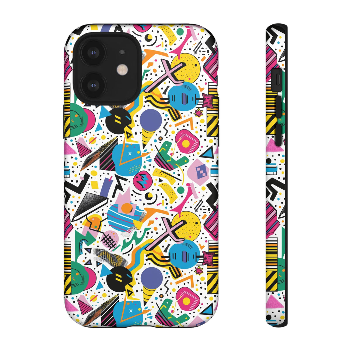 90s Themed Seamless Pattern Phone Case – Embrace Retro Style and Protection 225