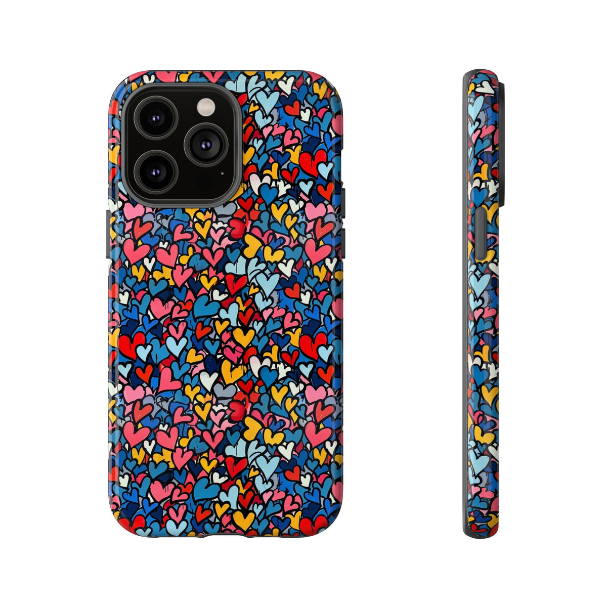 Heart Pattern Phone Case – Stylish & Loving Design for Your Device 820