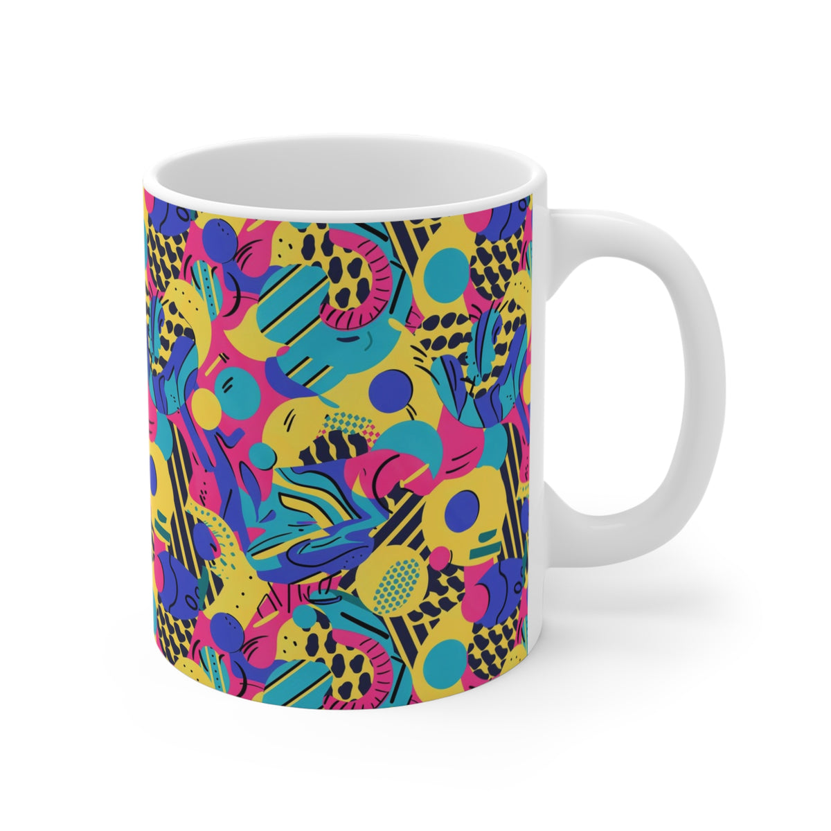 90s Retro Coffee Mug - Full Wrap Design 567