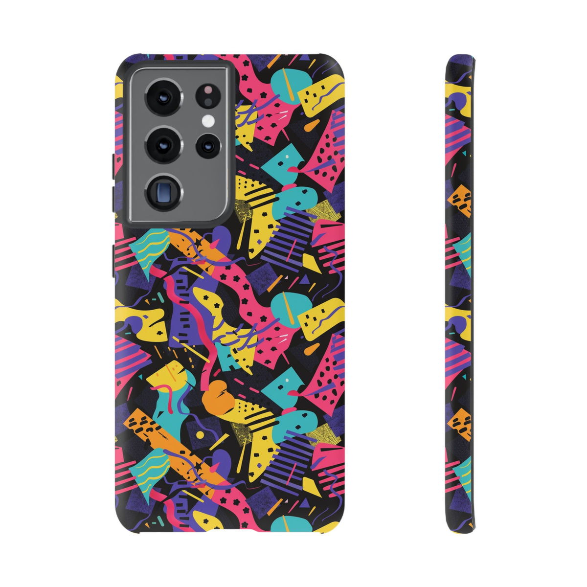90s Themed Seamless Pattern Phone Case – Embrace Retro Style and Protection 230