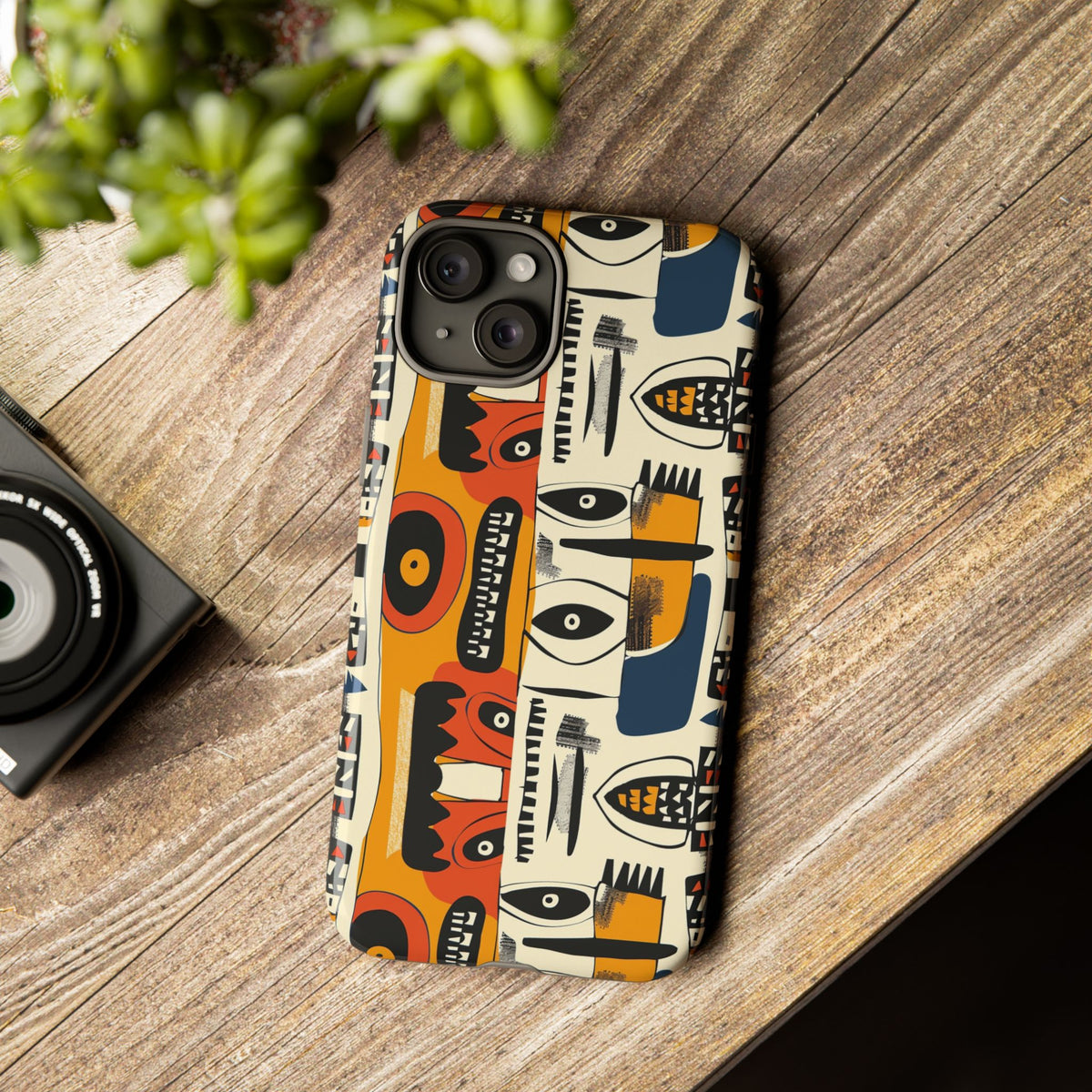 Stylish African Pattern Phone Case – Unique and Vibrant Protection 204