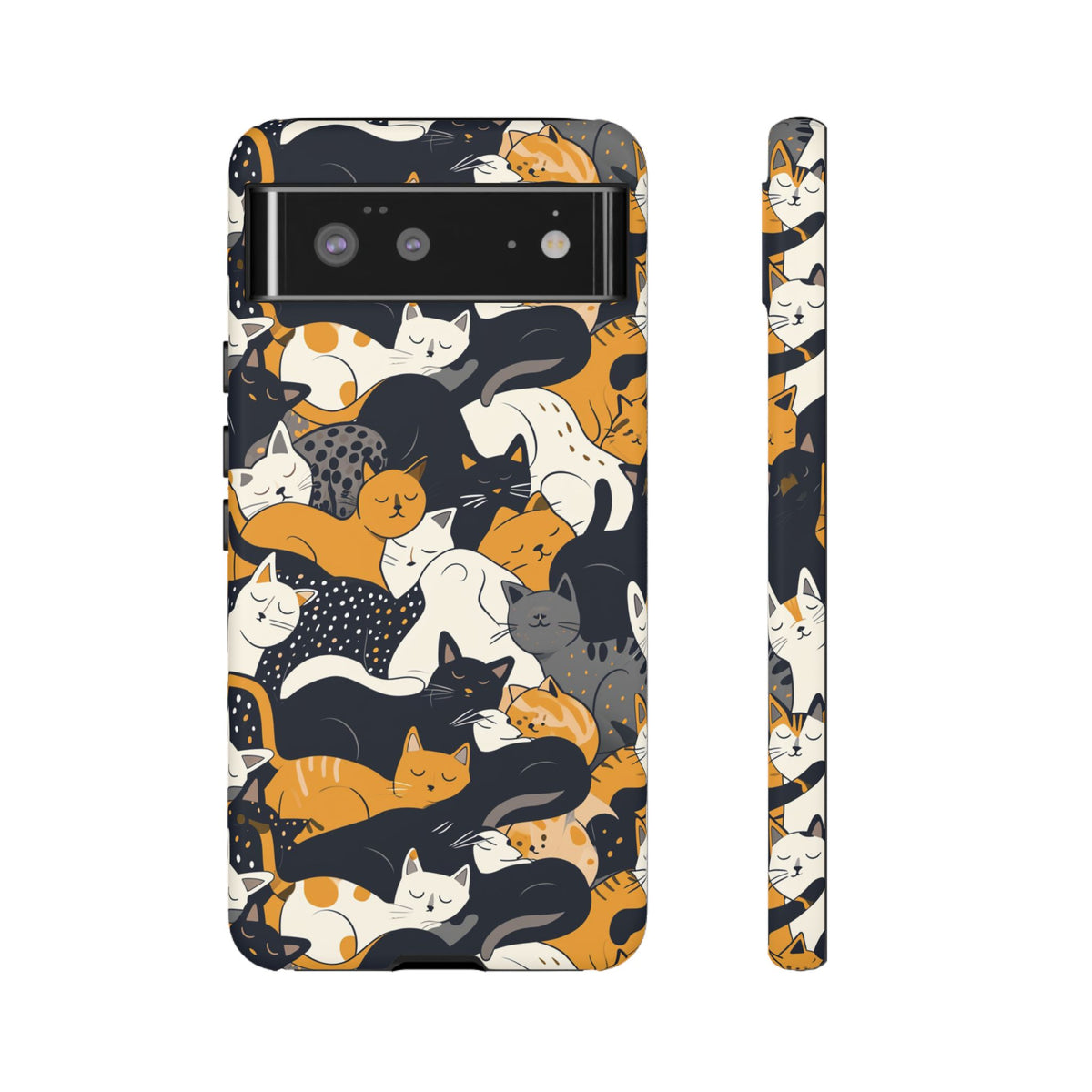 Seamless Cat Pattern Design Phone Case – Playful and Stylish Cat-Themed Phone Cover 2