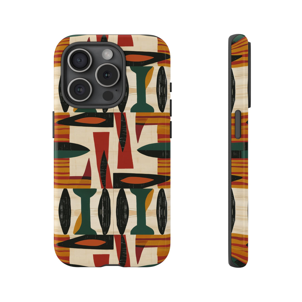 Stylish African Pattern Phone Case – Unique and Vibrant Protection 196