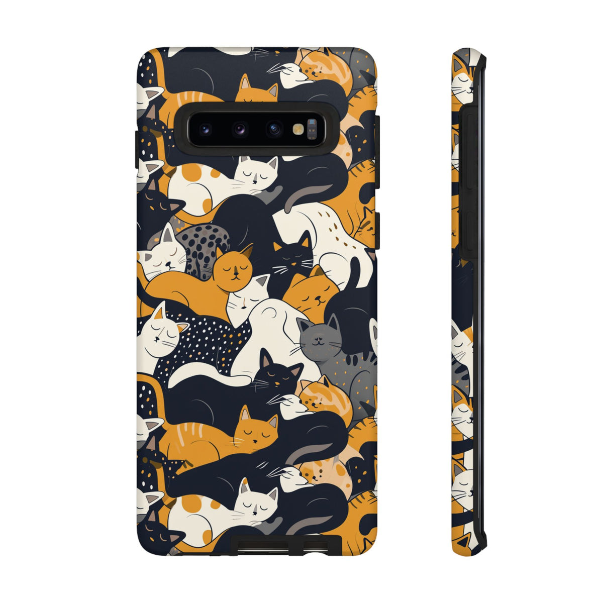 Seamless Cat Pattern Design Phone Case – Playful and Stylish Cat-Themed Phone Cover 2