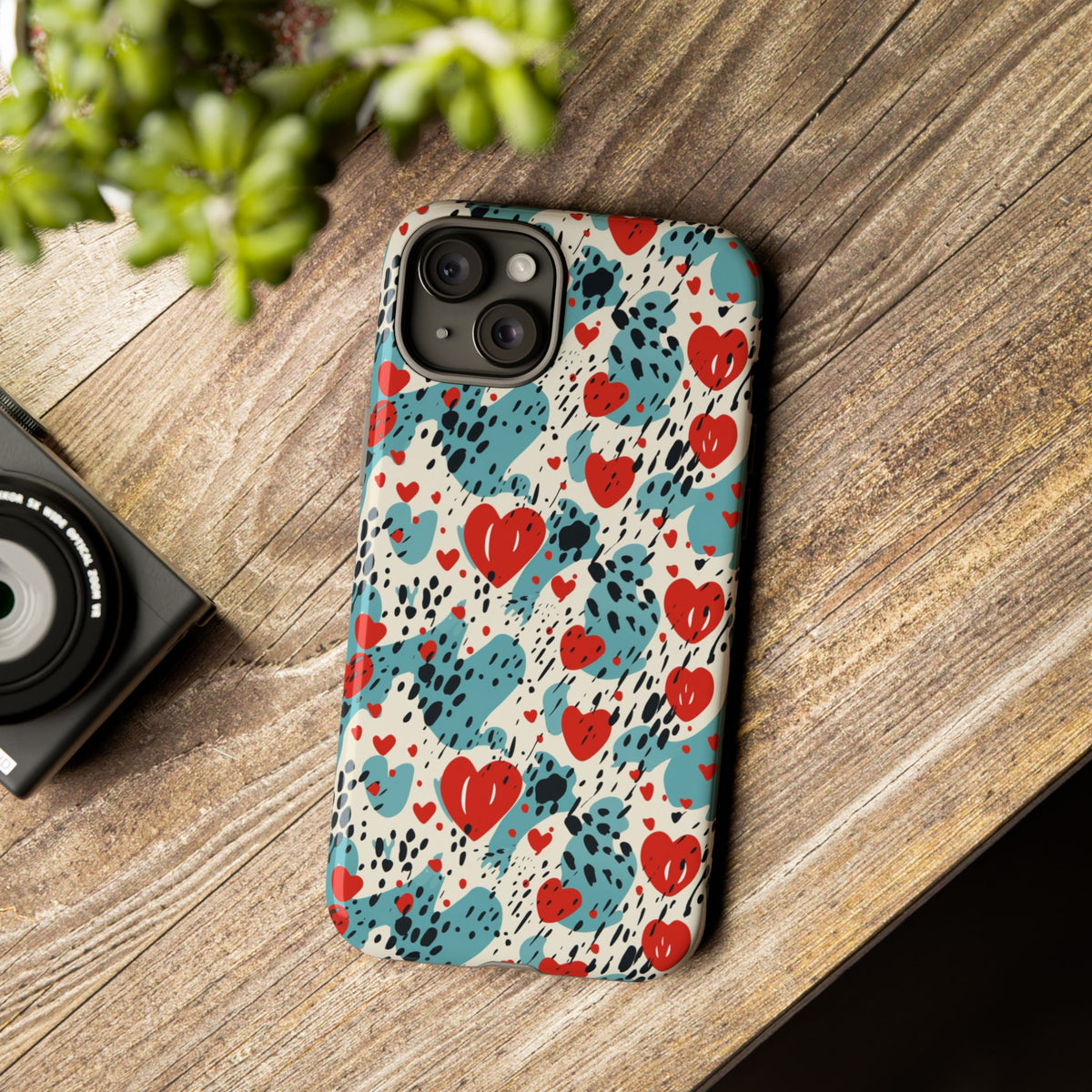 Heart Pattern Phone Case – Stylish & Loving Design for Your Device 822