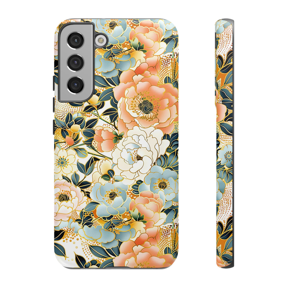 Japanese Blossom Asian Floral Design Phone Case – Elegant Floral Phone Cover 5