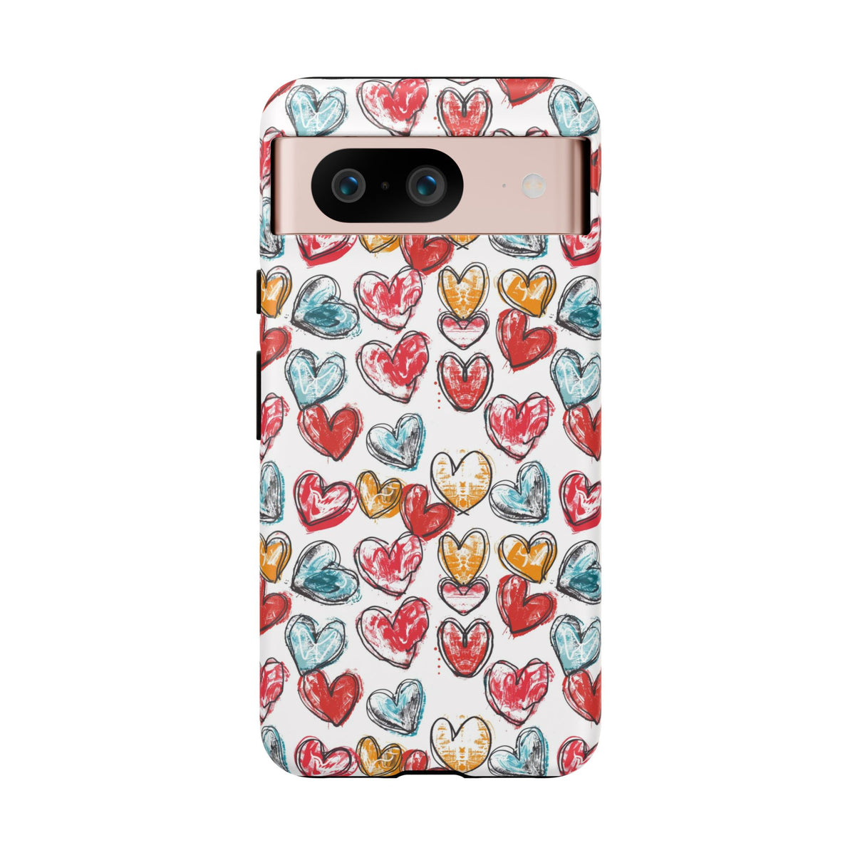 Heart Pattern Phone Case – Stylish & Loving Design for Your Device 235