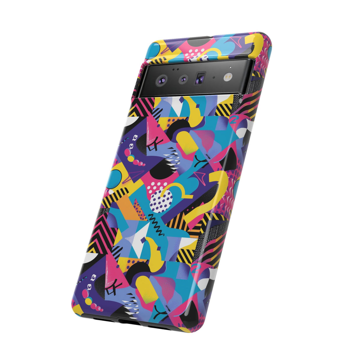 90s Themed Seamless Pattern Phone Case – Embrace Retro Style and Protection 303