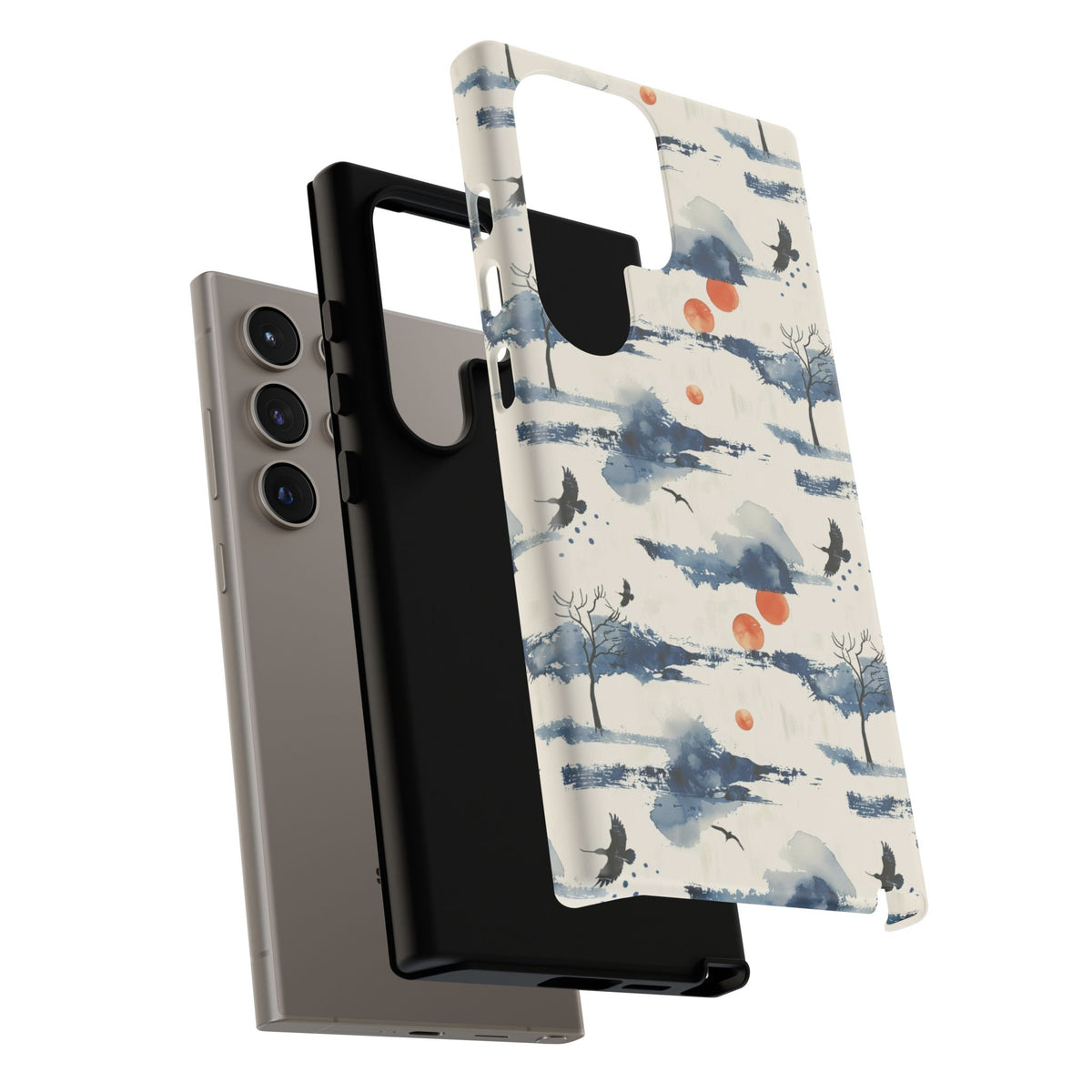 Japanese Pattern Phone Case – Elegant & Timeless Design for Your Phone 030