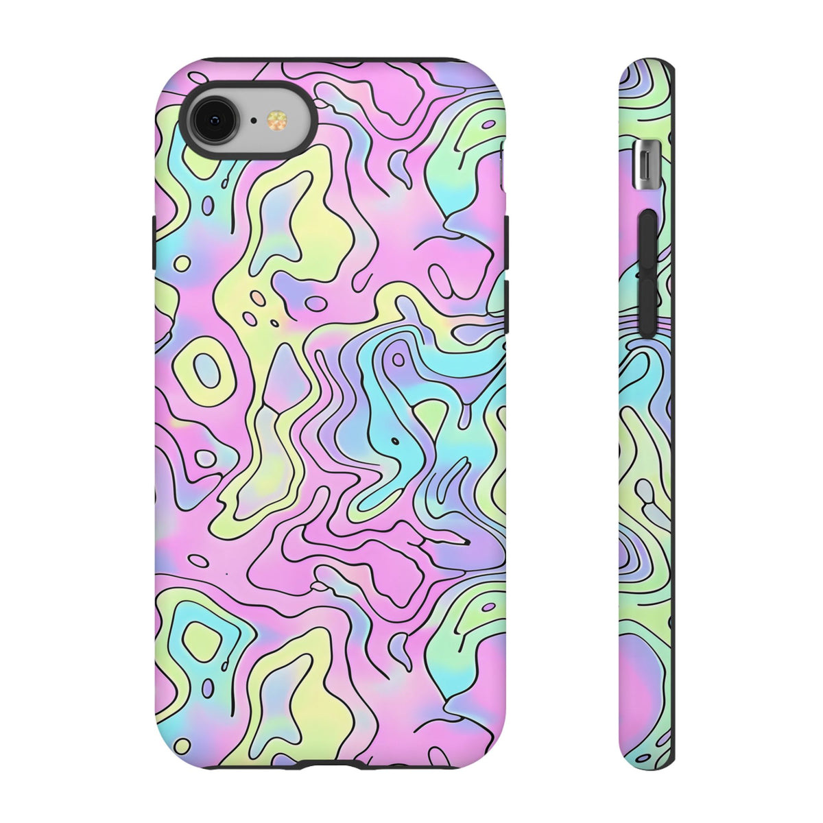 Abstract Pastel Waves and Wavy Lines Phone Case – Elegant and Modern Phone Cover 2