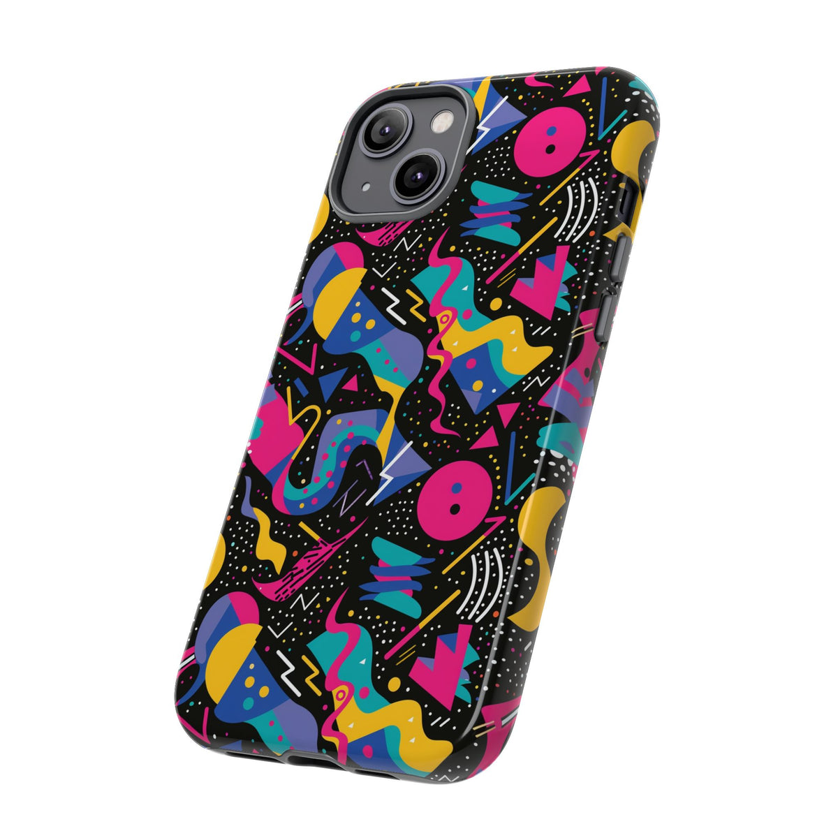 90s Themed Seamless Pattern Phone Case – Embrace Retro Style and Protection 302