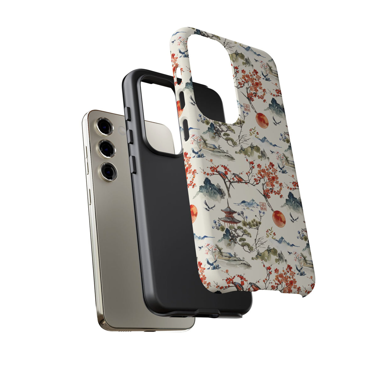 Japanese Pattern Phone Case – Elegant & Timeless Design for Your Phone 120